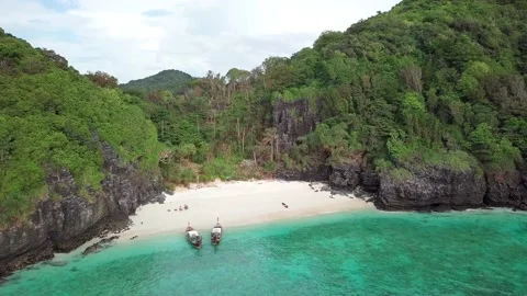 Top view of tropical beach Stock Footage 162611406