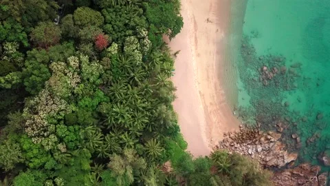 Top view of tropical beach Stock Footage 162611475