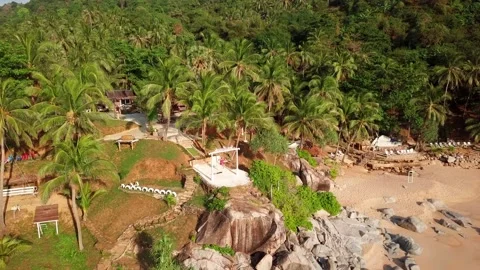 Top view of tropical beach Stock Footage 162958631