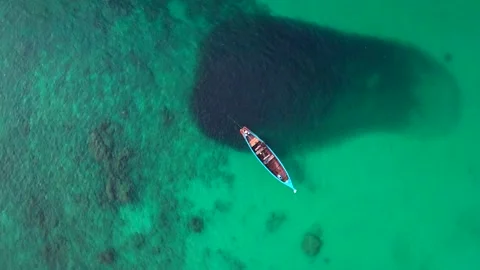 Top view of tropical beach Stock Footage 162958664