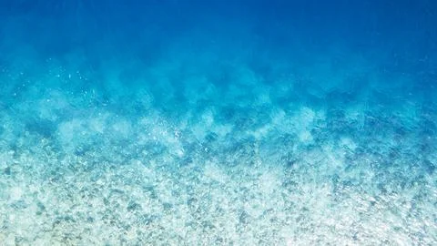 Top view of the turquoise gradient water color Stock Photos