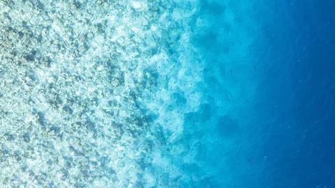 Top view of the turquoise gradient water color Stock Photos