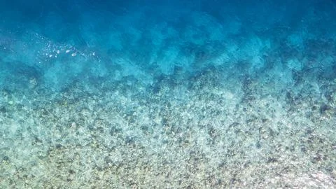 Top view of the turquoise gradient water color Stock Photos