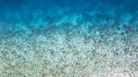 Top view of the turquoise gradient water color Stock Photos