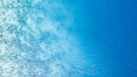 Top view of the turquoise gradient water color Stock Photos