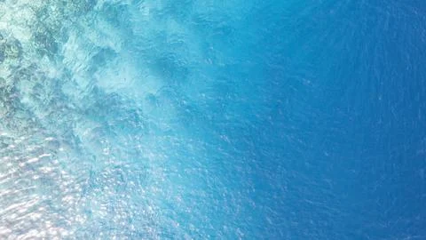 Top view of the turquoise gradient water color Stock Photos