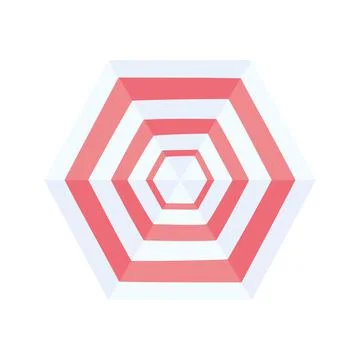 Top view umbrella Stock Illustration