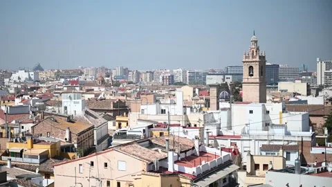 Top View of Valencia in Spain Stock Footage 326360571