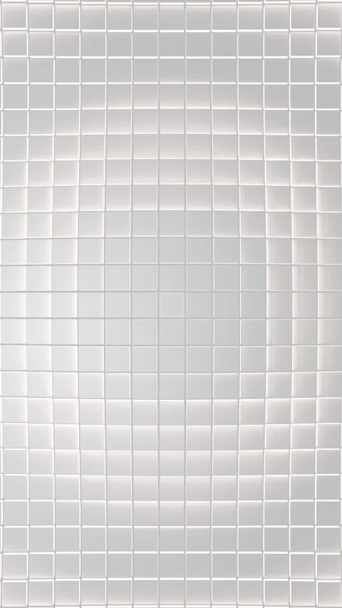 Top view vertical white square wave pattern with reflections digital background 스톡 동영상 246939821