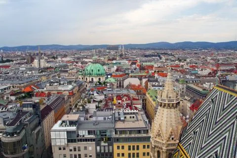 Top view, Vienna. Stock Photos