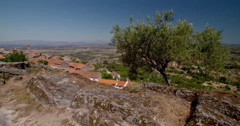 Top view to the village Stockbeeldmateriaal 143263609