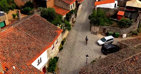 Top view of the village 스톡 동영상 143263918