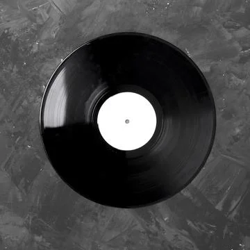 Top view vinyl disk Stock Photos