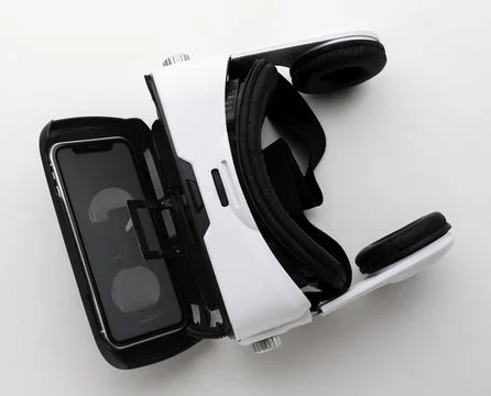 Top view virtual reality headset 2 Illustrazione stock