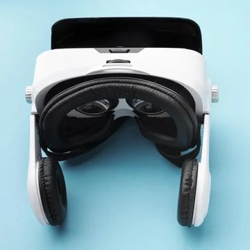 Top view virtual reality headset Stock Photos
