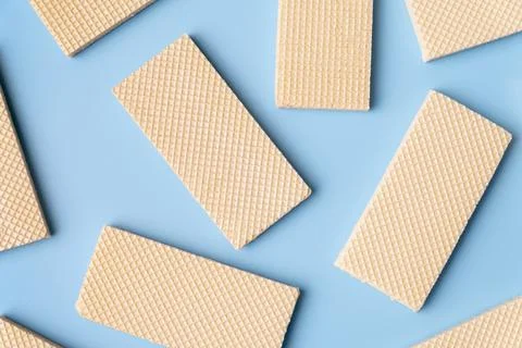 Top view wafers. High quality and resolution beautiful photo concept Stock Photos