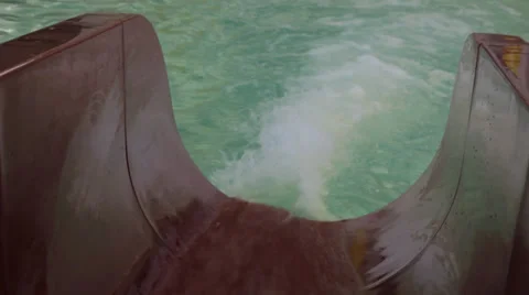 Top view of water slide Stock Footage 37439010
