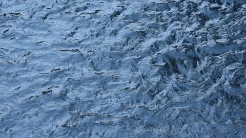Top View of the water waves effects of waterfall Stock Footage 135970146