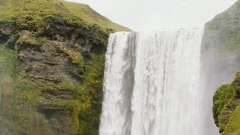 Top view of waterfall Stock Footage 249207595
