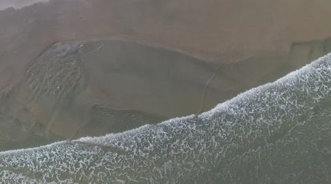 Top View of Waves Stock Footage 63147245