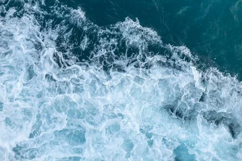 Top view of waves in the sea. Fotos de archivo