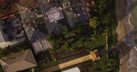 Top View of a Wedding in Maceio, Alagoas Stock Footage 73706285