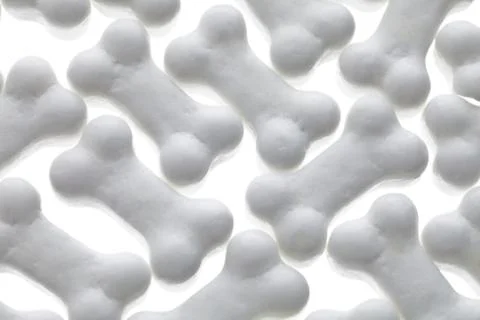 Top view of white candy Stock Photos
