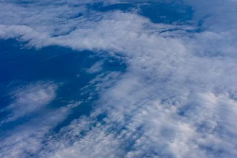Top view of the white clouds Stock Photos