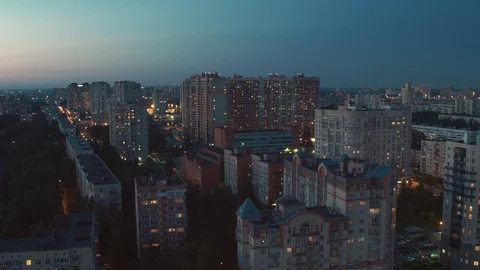 Top view of a white night at St. Petersburg Russia 16 Stock Footage 125827141