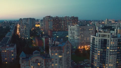 Top view of a white night at St. Petersburg Russia 14 Stock Footage 125828472