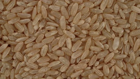 Top view of white rice grain rotating. Closeup. Macro. Stock Footage 170660907