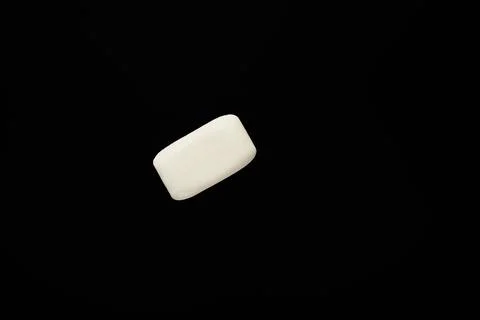 Top view white soap isolated Stock Photos