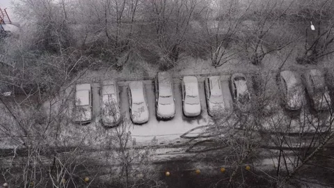 Top view. Winter time Stock Footage 166806015