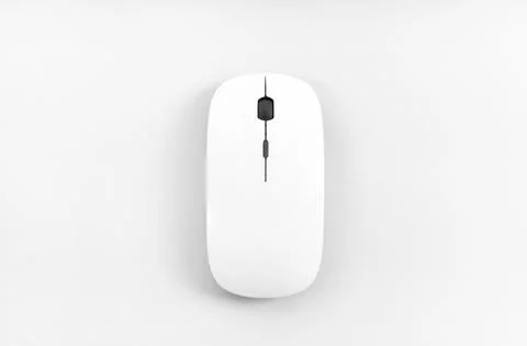 Top view of wireless mouse Stock Photos