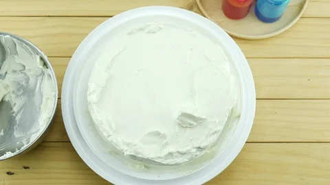 Top view of woman make butter cake | Stock Video | Pond5