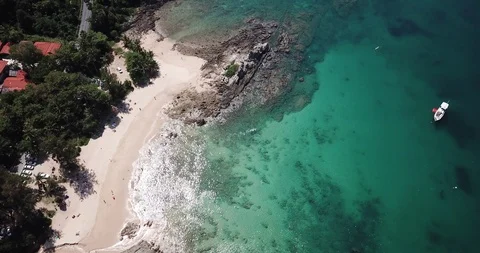 Top view of Yanui beach Phuket 動画素材 121695534