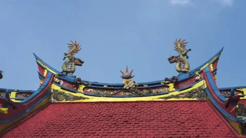 Top of in vihara of Indonesia Stock Footage 287851030