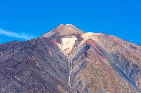 Top of volcano Teide Stock Photos