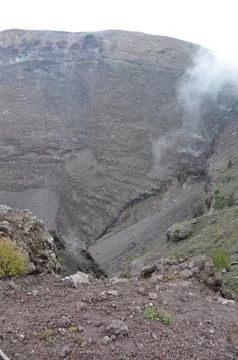 The top of the volcano Vesuvius Stock Photos