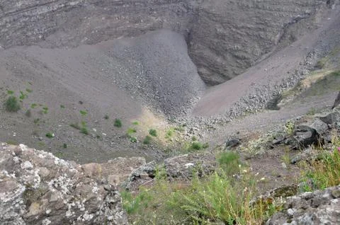 The top of the volcano Vesuvius Stock Photos