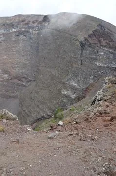 The top of the volcano Vesuvius Stock Photos