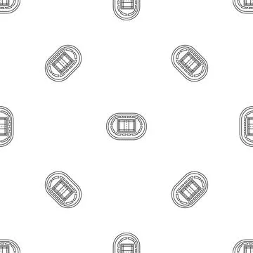 Top volleyball arena pattern seamless Stock Illustration