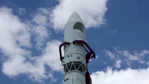 Top of the Vostok rocket Stock Footage 97960047