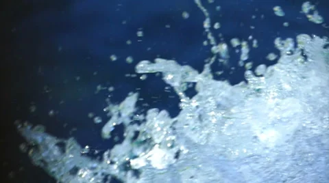 Top of a waterfall Closeup Slow motion Stock Footage 52456536