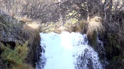 Top of a Waterfall Stock Footage 32921470