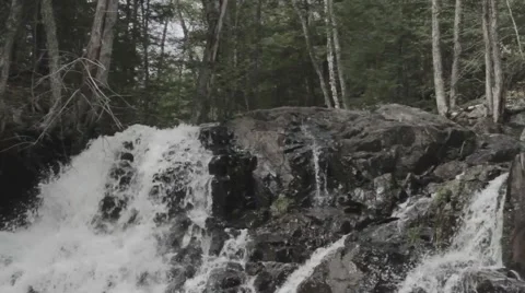 Top of a waterfall Stock Footage 40018889