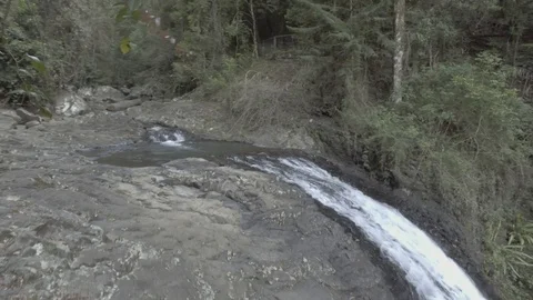 Top of waterfall Stock Footage 97821691