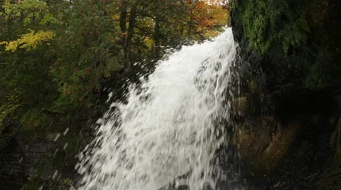 Top of waterfall pan down 스톡 동영상 44212997
