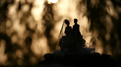 Top wedding cake Stock Footage 65206043