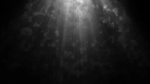 Top white volume light rays with smoke and cloud Stock Footage 306060802